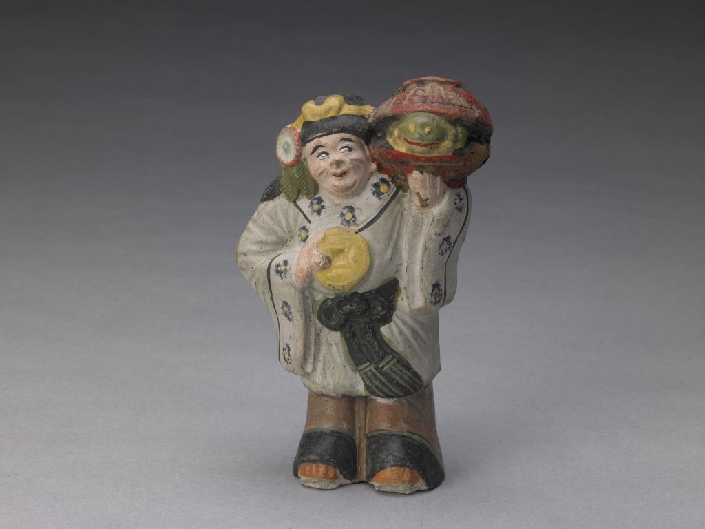 图片[1]-“Liu Hai Plays Toad” Clay Man-China Archive